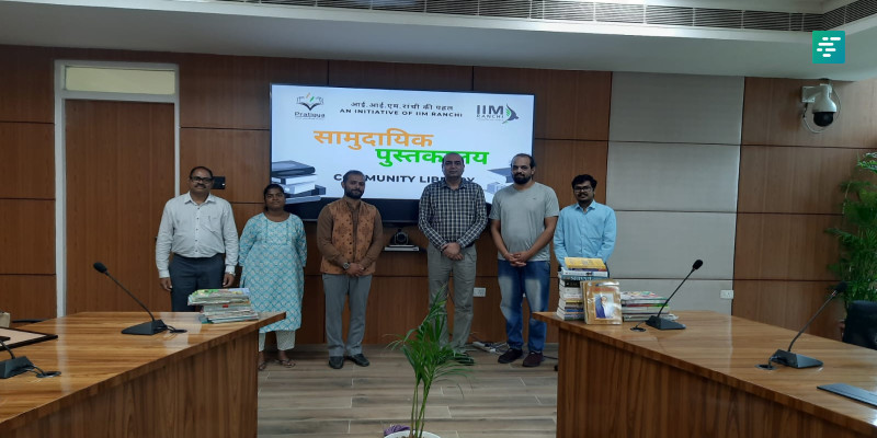 IIM Ranchi Joins Hands with NGO Pratigya to Inaugurate Second Community Library in Jagannathpur Basti | Campusvarta