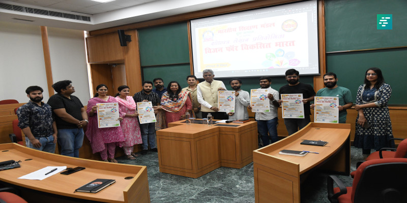 Prof. B.S. Sahay, Director, IIM Jammu Unveils Research Paper Writing Competition Poster: A Step Towards Viksit Bharat | Campusvarta