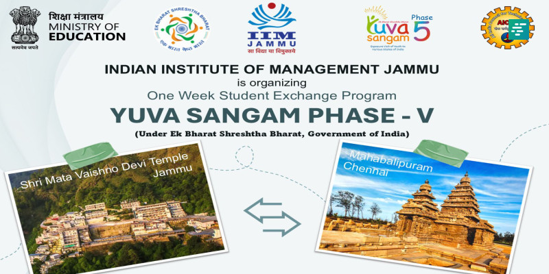 IIM Jammu and NITTR Chennai Partner for Yuva Sangam Phase V Under Ek Bharat Shreshtha Bharat (EBSB)